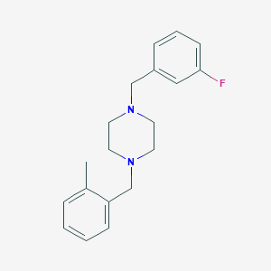 molecular formula C19H23FN2 B442335 1-(3-Fluorobenzyl)-4-(2-methylbenzyl)piperazine 
