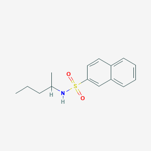 molecular formula C15H19NO2S B4423397 N-(pentan-2-yl)naphthalene-2-sulfonamide 