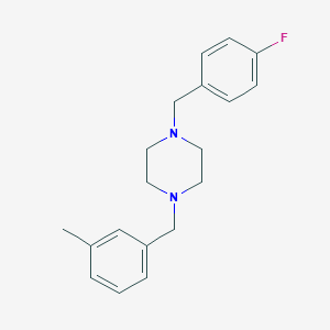 molecular formula C19H23FN2 B442343 1-(4-Fluorobenzyl)-4-(3-methylbenzyl)piperazine 