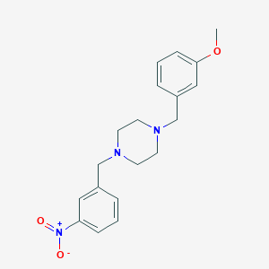 1-(3-Methoxybenzyl)-4-(3-nitrobenzyl)piperazine