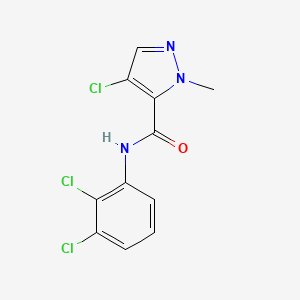 molecular formula C11H8Cl3N3O B4423540 4-chloro-N-(2,3-dichlorophenyl)-1-methyl-1H-pyrazole-5-carboxamide 