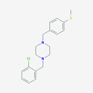 molecular formula C19H23ClN2S B442355 1-(2-Chloro-benzyl)-4-(4-methylsulfanyl-benzyl)-piperazine 