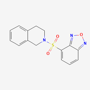 molecular formula C15H13N3O3S B4423596 2-(2,1,3-BENZOXADIAZOLE-4-SULFONYL)-1,2,3,4-TETRAHYDROISOQUINOLINE 