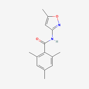 molecular formula C14H16N2O2 B4423678 Benzamide, N-(5-methyl-3-isoxazolyl)-2,4,6-trimethyl- CAS No. 145441-05-0