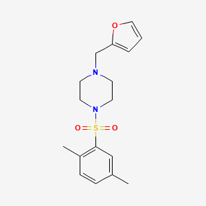 molecular formula C17H22N2O3S B4423703 1-[(2,5-dimethylphenyl)sulfonyl]-4-(2-furylmethyl)piperazine 