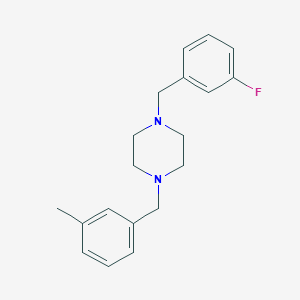 molecular formula C19H23FN2 B442371 1-(3-Fluorobenzyl)-4-(3-methylbenzyl)piperazine 