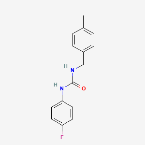 molecular formula C15H15FN2O B4423716 N-(4-fluorophenyl)-N'-(4-methylbenzyl)urea 