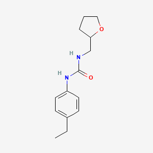 molecular formula C14H20N2O2 B4423751 1-(4-Ethylphenyl)-3-(tetrahydrofuran-2-ylmethyl)urea 