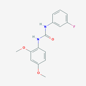 molecular formula C15H15FN2O3 B4423770 N-(2,4-dimethoxyphenyl)-N'-(3-fluorophenyl)urea 