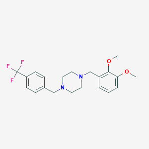 1-(2,3-Dimethoxy-benzyl)-4-(4-trifluoromethyl-benzyl)-piperazine