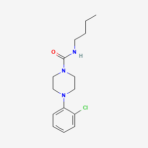 molecular formula C15H22ClN3O B4423786 N-butyl-4-(2-chlorophenyl)piperazine-1-carboxamide 