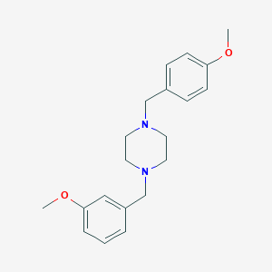 molecular formula C20H26N2O2 B442379 1-(3-Methoxybenzyl)-4-(4-methoxybenzyl)piperazine 