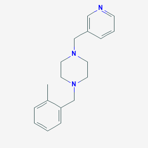 molecular formula C18H23N3 B442381 1-(2-Methylbenzyl)-4-(3-pyridinylmethyl)piperazine 