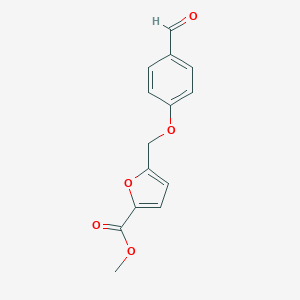 molecular formula C14H12O5 B442394 Methyl 5-[(4-formylphenoxy)methyl]-2-furoate CAS No. 332165-48-7