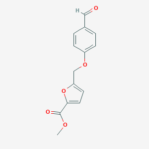 molecular formula C14H12O5 B442394 5-[(4-甲酰苯氧基)甲基]-2-呋喃甲酸甲酯 CAS No. 332165-48-7