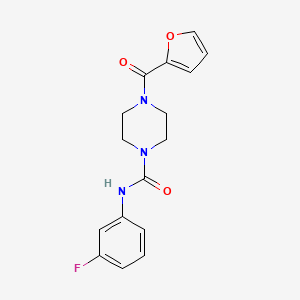 N-(3-fluorophenyl)-4-(furan-2-carbonyl)piperazine-1-carboxamide