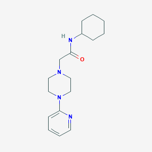 N-cyclohexyl-2-[4-(pyridin-2-yl)piperazin-1-yl]acetamide