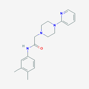 N-(3,4-dimethylphenyl)-2-[4-(2-pyridinyl)-1-piperazinyl]acetamide