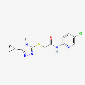 N-(5-CHLORO-2-PYRIDINYL)-2-[(5-CYCLOPROPYL-4-METHYL-4H-1,2,4-TRIAZOL-3-YL)SULFANYL]ACETAMIDE