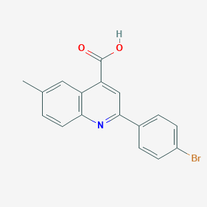 molecular formula C17H12BrNO2 B442403 2-(4-Bromophenyl)-6-methylquinoline-4-carboxylic acid CAS No. 351332-55-3