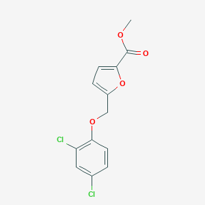 molecular formula C13H10Cl2O4 B442404 Methyl 5-[(2,4-dichlorophenoxy)methyl]furan-2-carboxylate CAS No. 364625-05-8