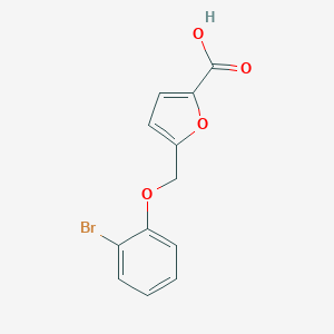 molecular formula C12H9BrO4 B442405 5-(2-Bromophenoxymethyl)furan-2-carboxylic acid CAS No. 364739-02-6
