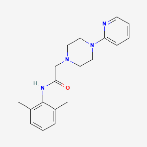 molecular formula C19H24N4O B4424055 N-(2,6-dimethylphenyl)-2-[4-(2-pyridinyl)-1-piperazinyl]acetamide 