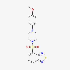 molecular formula C17H18N4O3S2 B4424075 4-{[4-(4-methoxyphenyl)-1-piperazinyl]sulfonyl}-2,1,3-benzothiadiazole 