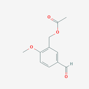 molecular formula C11H12O4 B442409 5-ホルミル-2-メトキシベンジルアセテート CAS No. 99865-67-5