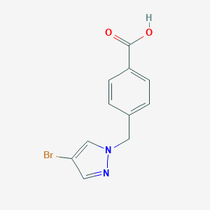 molecular formula C11H9BrN2O2 B442410 4-[(4-Bromo-1H-pyrazol-1-yl)methyl]benzoic acid CAS No. 387344-96-9