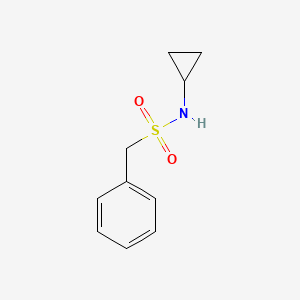 molecular formula C10H13NO2S B4424106 N-cyclopropyl-1-phenylmethanesulfonamide 