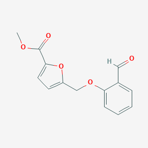 molecular formula C14H12O5 B442420 5-(2-Formyl-phenoxymethyl)-furan-2-carboxylic acid methyl ester CAS No. 351336-16-8