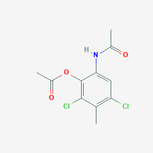 molecular formula C11H11Cl2NO3 B4424323 6-(acetylamino)-2,4-dichloro-3-methylphenyl acetate 