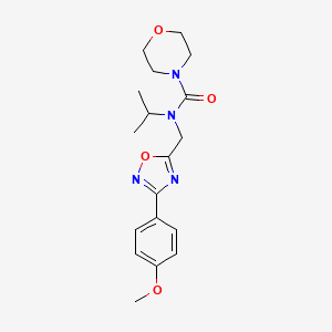 molecular formula C18H24N4O4 B4424376 N-{[3-(4-methoxyphenyl)-1,2,4-oxadiazol-5-yl]methyl}-N-(propan-2-yl)morpholine-4-carboxamide 