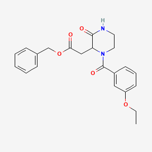 benzyl [1-(3-ethoxybenzoyl)-3-oxo-2-piperazinyl]acetate