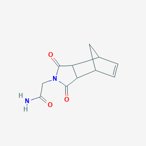 2-(3,5-dioxo-4-azatricyclo[5.2.1.0~2,6~]dec-8-en-4-yl)acetamide