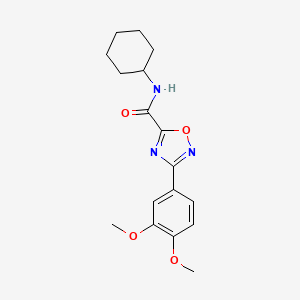 N-cyclohexyl-3-(3,4-dimethoxyphenyl)-1,2,4-oxadiazole-5-carboxamide