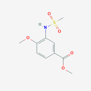 molecular formula C10H13NO5S B4424472 methyl 4-methoxy-3-[(methylsulfonyl)amino]benzoate 