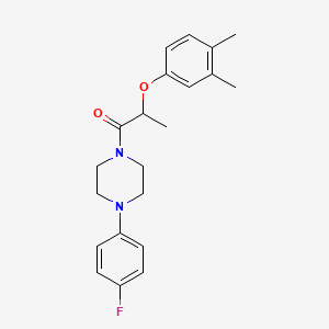 1-[2-(3,4-dimethylphenoxy)propanoyl]-4-(4-fluorophenyl)piperazine