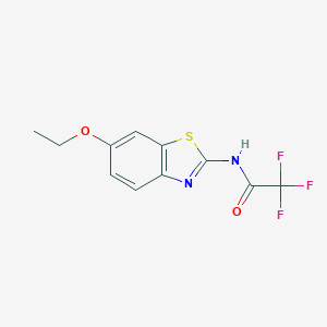 molecular formula C11H9F3N2O2S B442480 N-(6-ethoxy-1,3-benzothiazol-2-yl)-2,2,2-trifluoroacetamide 