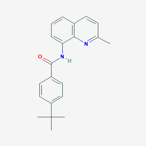 molecular formula C21H22N2O B442483 4-tert-butyl-N-(2-methylquinolin-8-yl)benzamide 