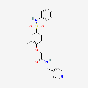 2-[4-(anilinosulfonyl)-2-methylphenoxy]-N-(4-pyridinylmethyl)acetamide