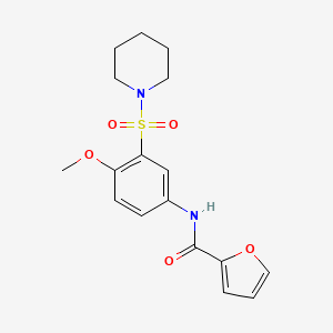 N-[4-methoxy-3-(1-piperidinylsulfonyl)phenyl]-2-furamide