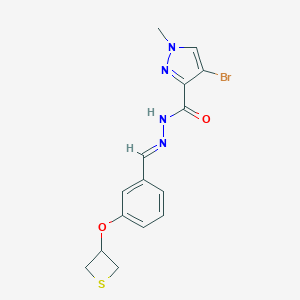 4-bromo-1-methyl-N'-[3-(3-thietanyloxy)benzylidene]-1H-pyrazole-3-carbohydrazide