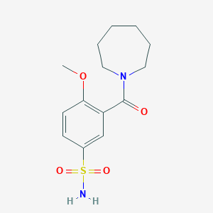 3-(1-azepanylcarbonyl)-4-methoxybenzenesulfonamide