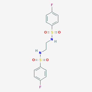 B442507 4-fluoro-N-[2-[(4-fluorophenyl)sulfonylamino]ethyl]benzenesulfonamide CAS No. 548440-65-9