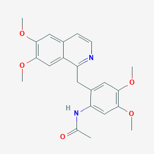 N-{2-[(6,7-dimethoxy-1-isoquinolinyl)methyl]-4,5-dimethoxyphenyl}acetamide