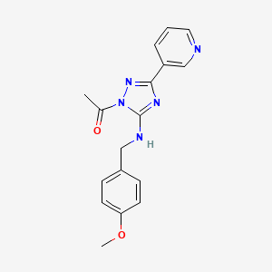 1-acetyl-N-(4-methoxybenzyl)-3-(3-pyridinyl)-1H-1,2,4-triazol-5-amine