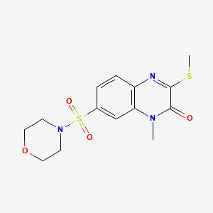 1-METHYL-3-(METHYLSULFANYL)-7-(MORPHOLINOSULFONYL)-2(1H)-QUINOXALINONE