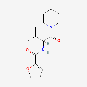 N-[2-methyl-1-(1-piperidinylcarbonyl)propyl]-2-furamide